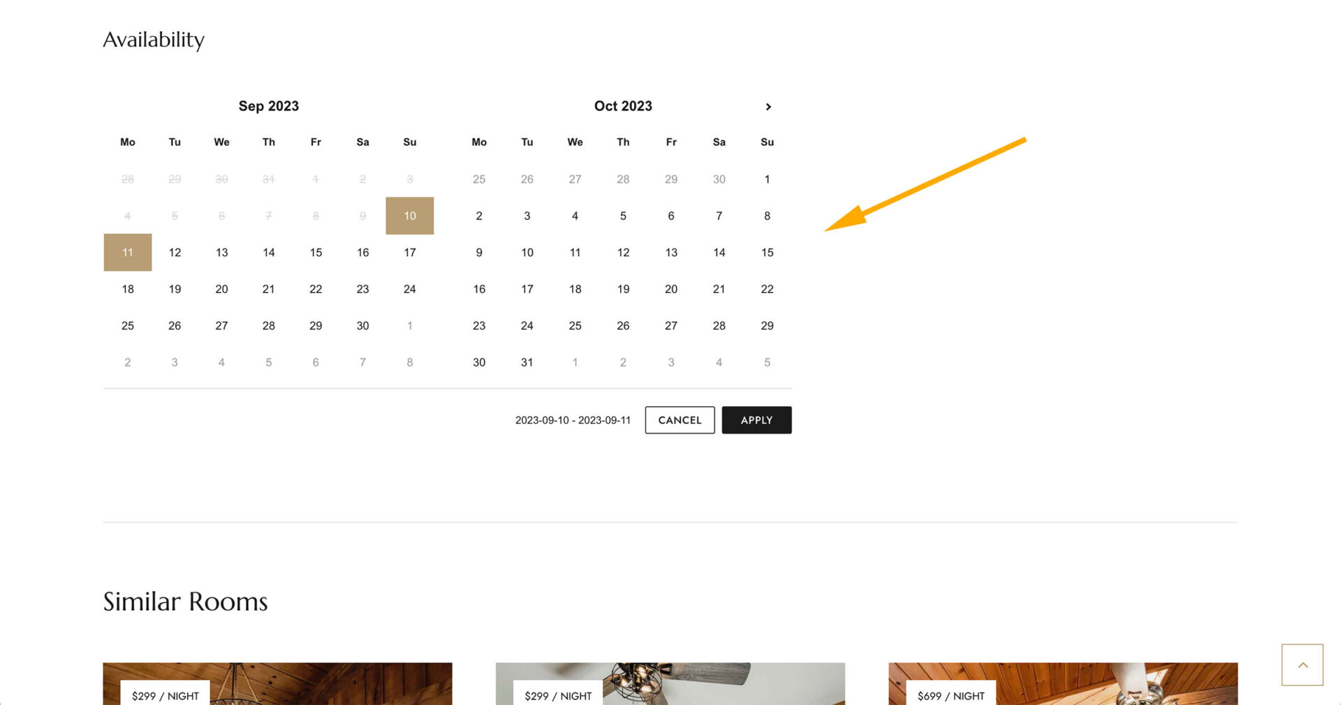 Display the Availability Calendar on single room pages – CozyStay ...