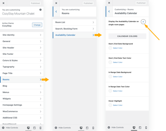 Display the Availability Calendar on single room pages – CozyStay ...