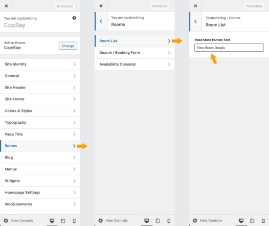 Room List – CozyStay Knowledge Base