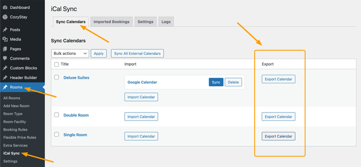 Sync bookings with Google Calendar – CozyStay Knowledge Base
