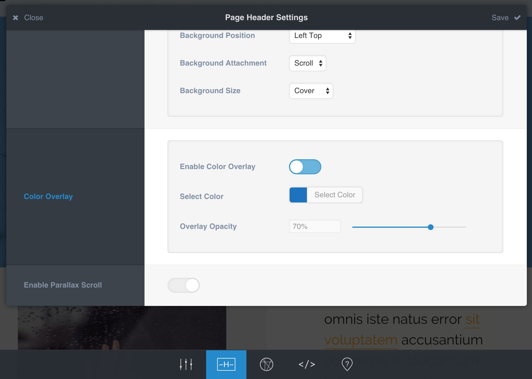 Adding Color Overlay to a Column – LoftBuilder Documentation