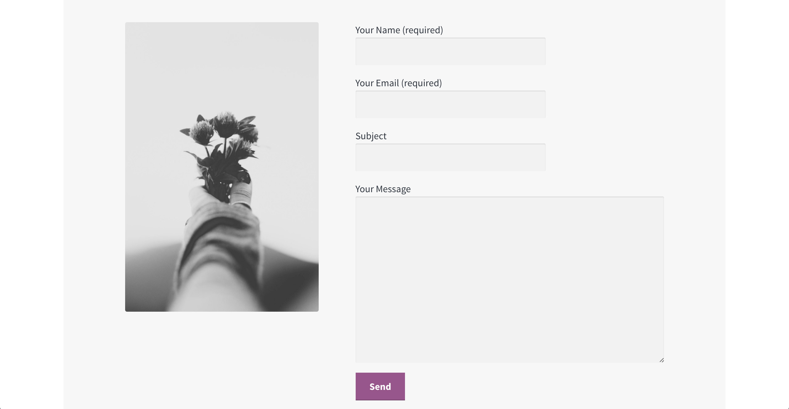 Contact Form 7 form on frontend