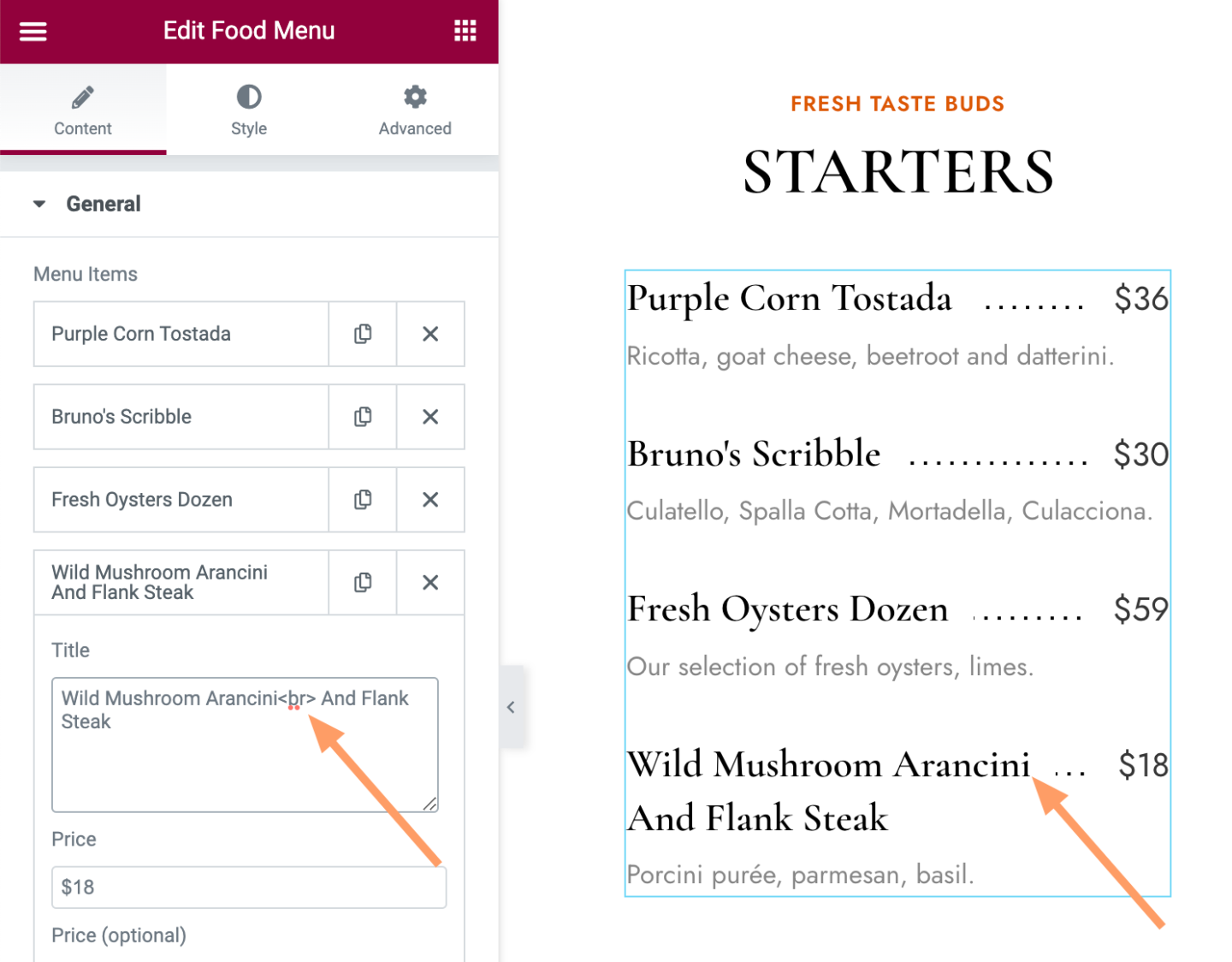 Food Menu – PatioTime Knowledge Base