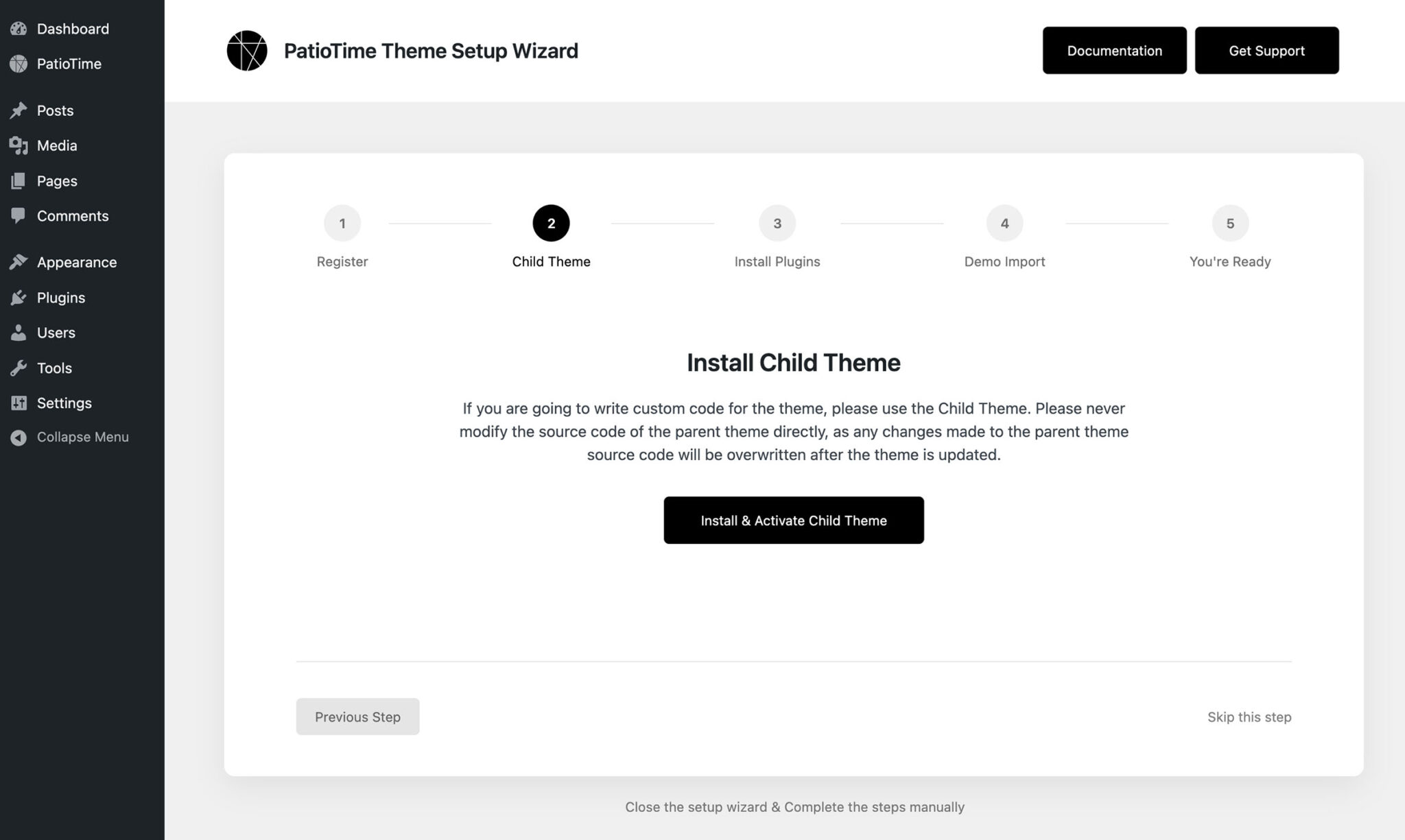 Setup Wizard – PatioTime Knowledge Base