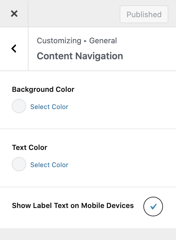 Show Label Text on Mobile Devices
